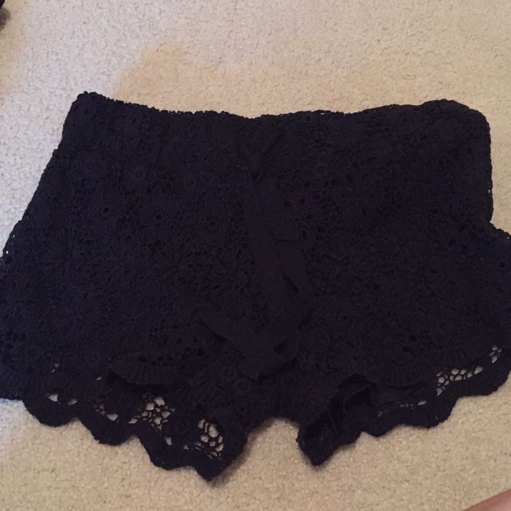 Black lacey shorts